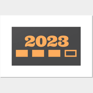 2023 new year t-shirt with progress bar Posters and Art